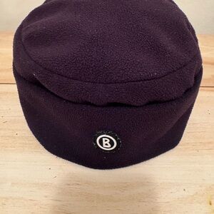 Bogner Black Fleece Hat with Logo